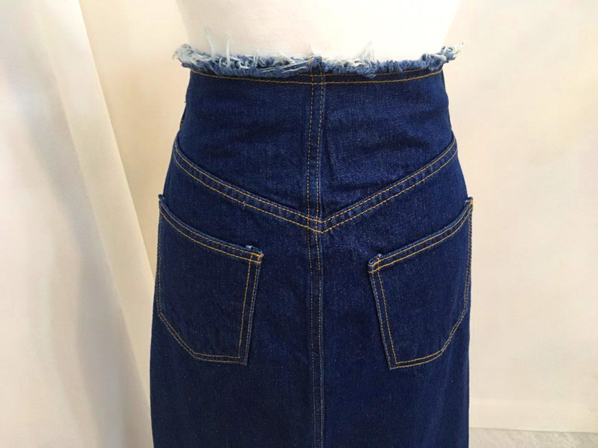 High-waist vintage back-to-back skirt