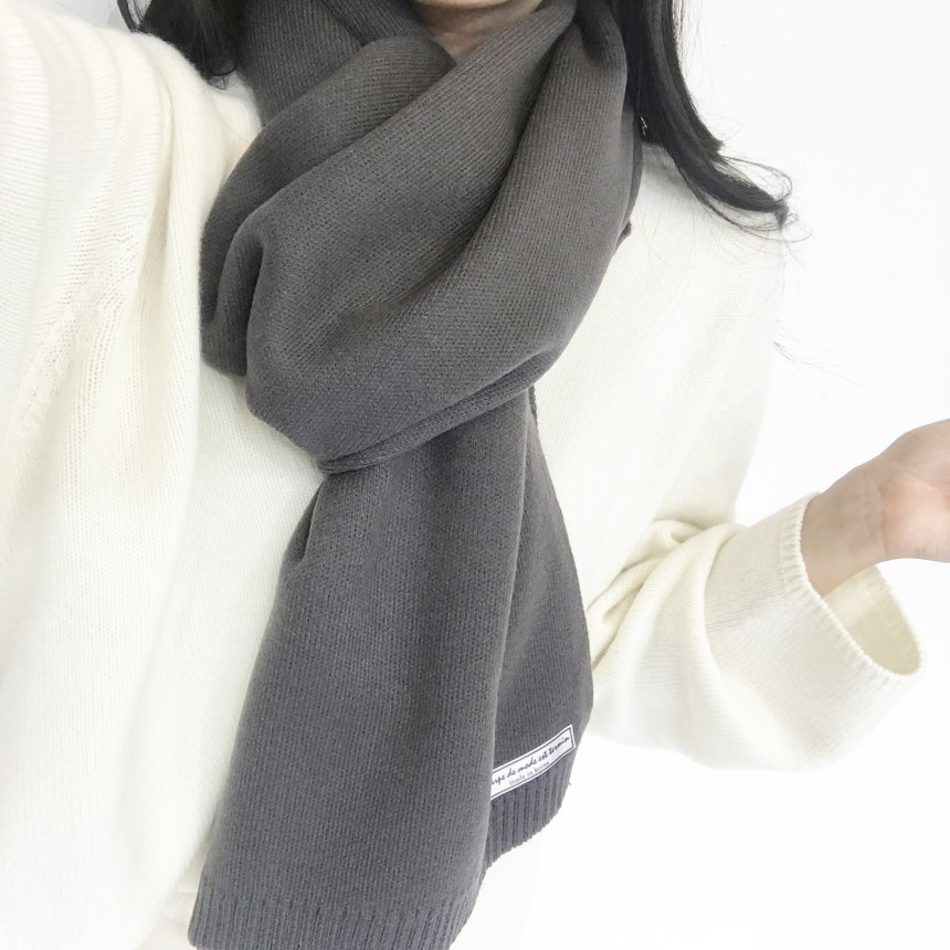 Cotton Candy Knit Scarf Basic Basic Daily Color Co