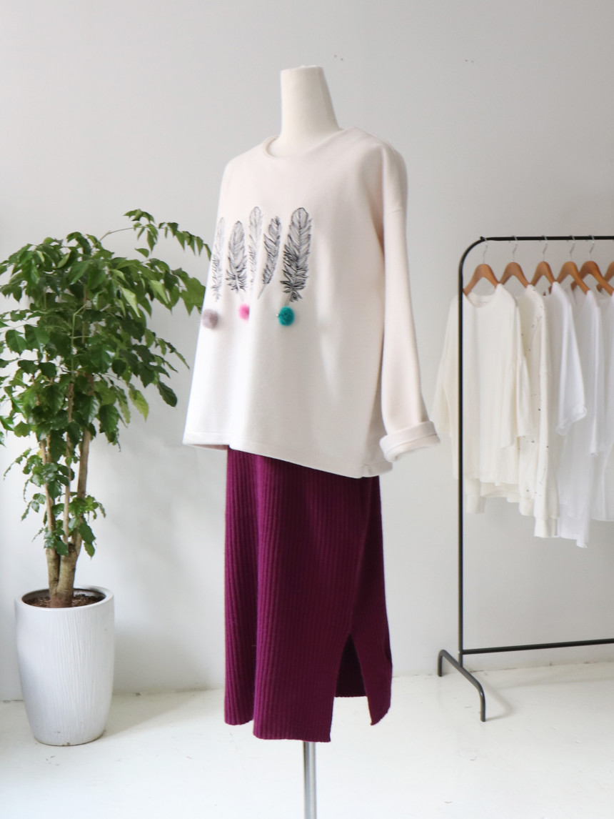 Ramsoul knit long skirt