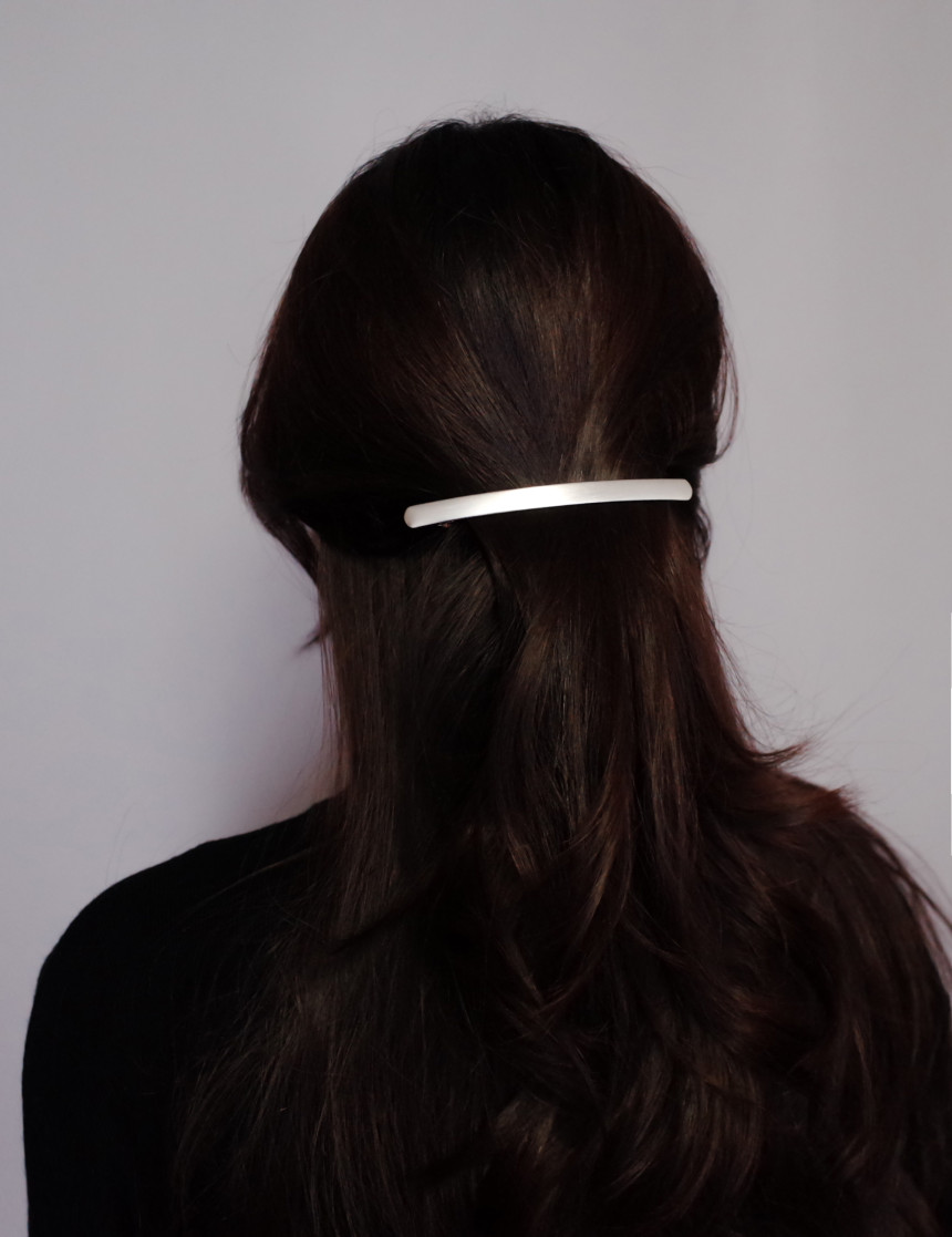 Hair Accessories Slim Fit Horizontal Metal Modern 