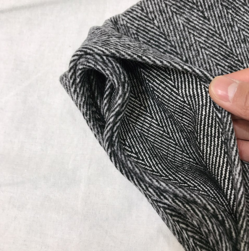 Men Women Herringbone Brushed Cashmere Scarf 2colo