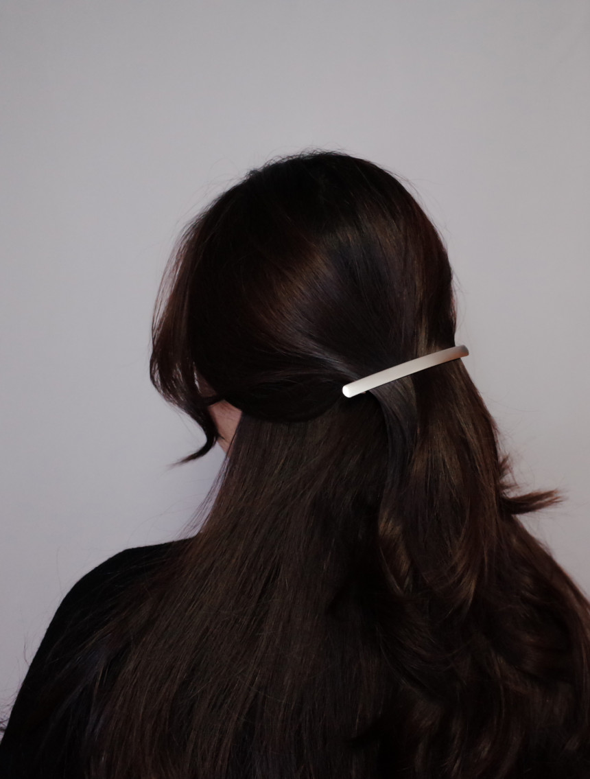 Hair Accessories Slim Fit Horizontal Metal Modern 