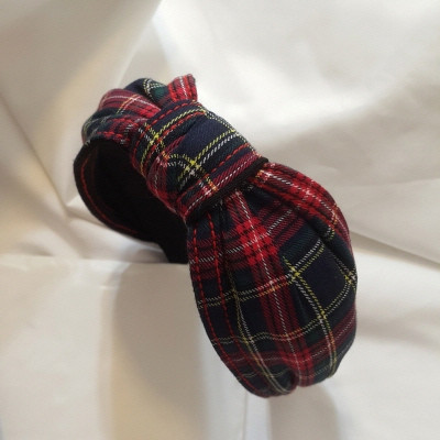 Hair Accessories Eddie Check Tie Point Hair Band