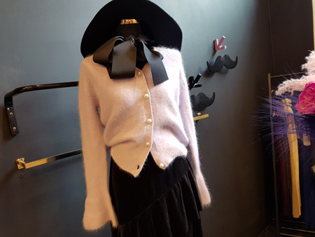 Velvet Unbalance Ruffle 2-stage canvas bending Lon