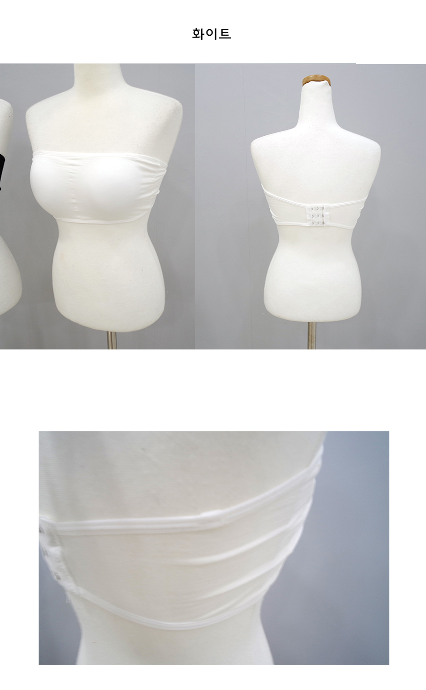 Hook Face Plain Bra Top Soft-touch off-shoulder In