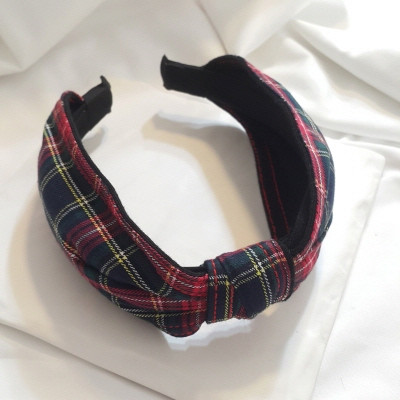 Hair Accessories Eddie Check Tie Point Hair Band