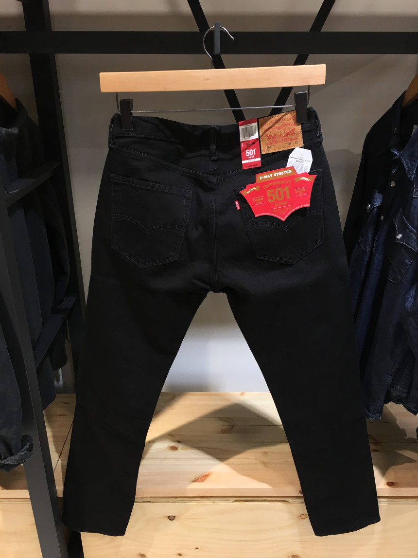 Korea Jeans Pants Levi's 501 Fit Taper Black Je
