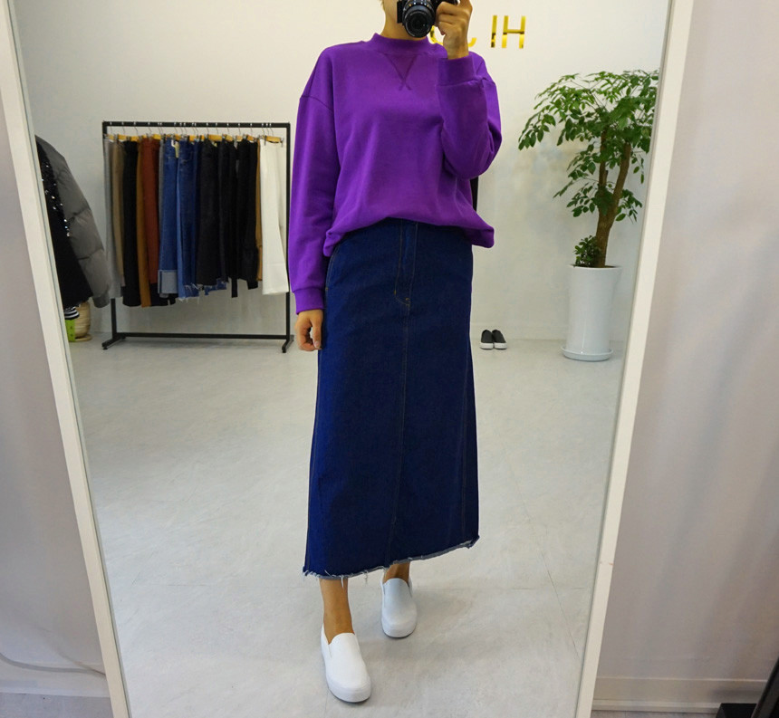 High-waist vintage back-to-back skirt