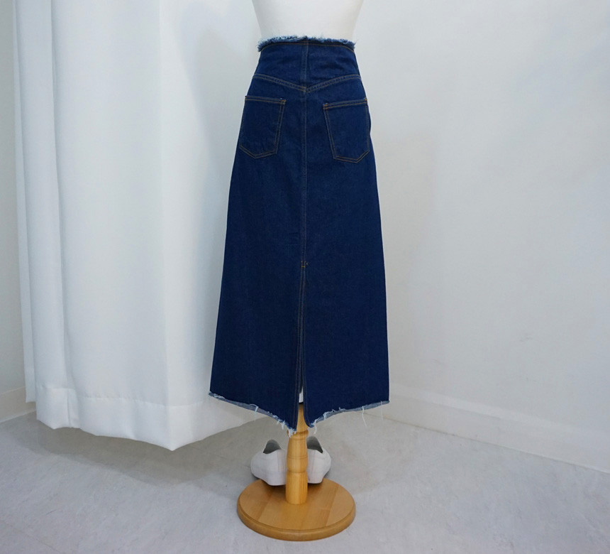 High-waist vintage back-to-back skirt