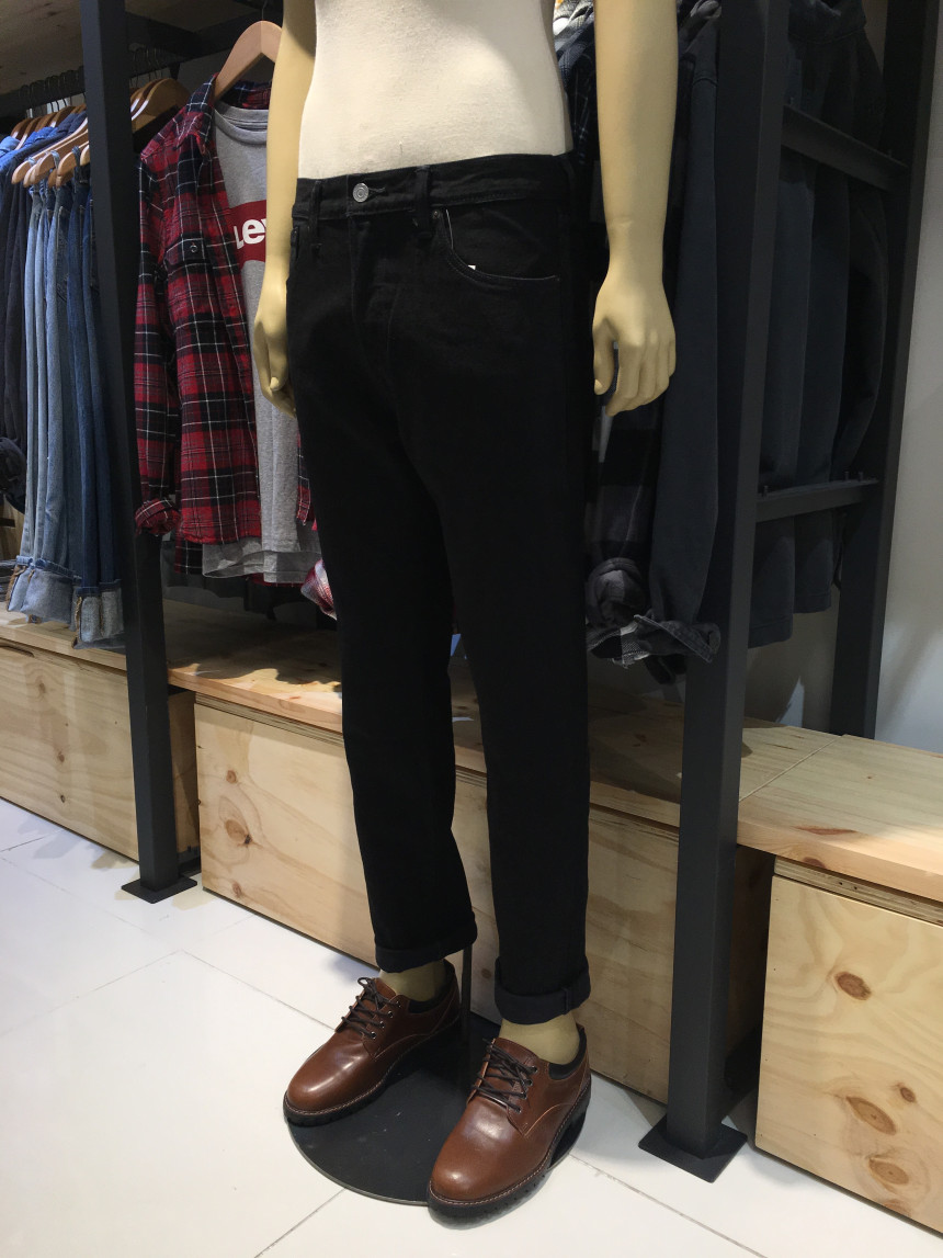 Korea Jeans Pants Levi's 501 Fit Taper Black Je