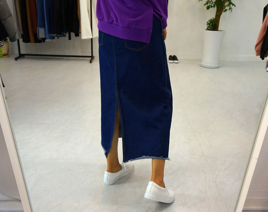 High-waist vintage back-to-back skirt