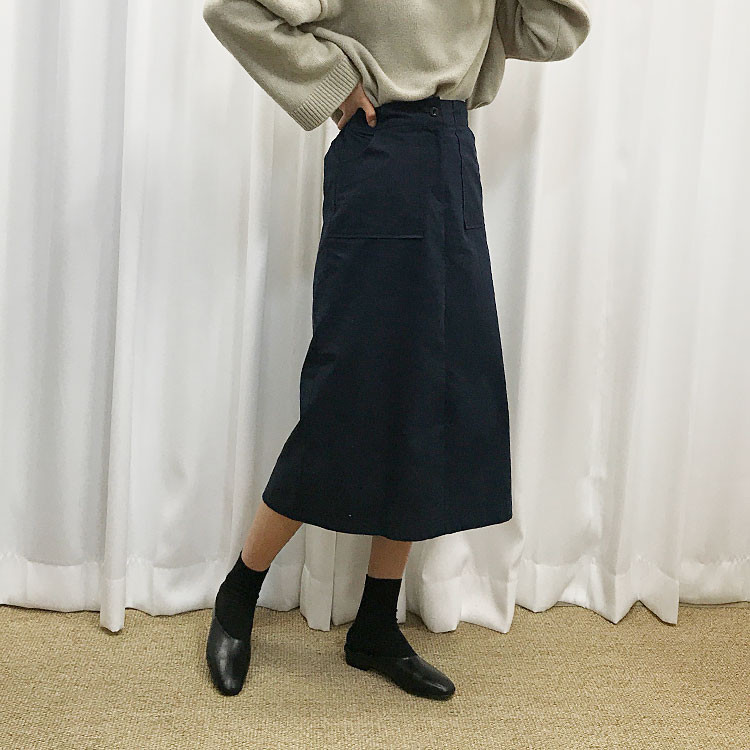 Cotton Long Skirt A-Line Skirt Women Women Daily L
