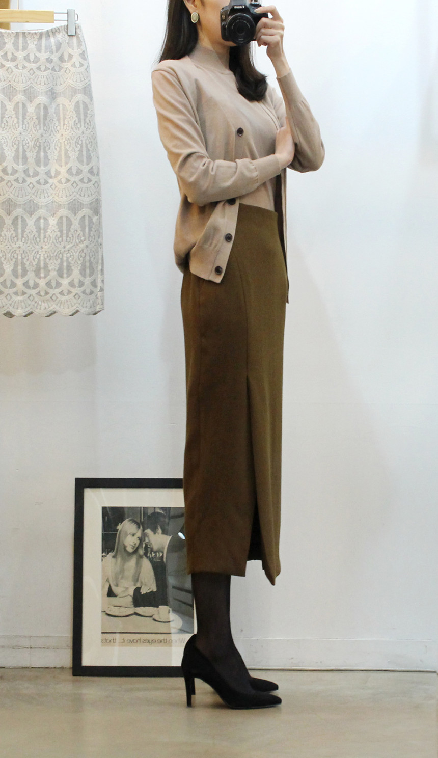 Banding h line long skirts skirts skirts skirts sk