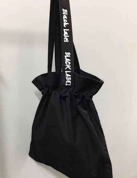 Black Label Canvas Abdomen Eco Bag Bag Daily Unusu