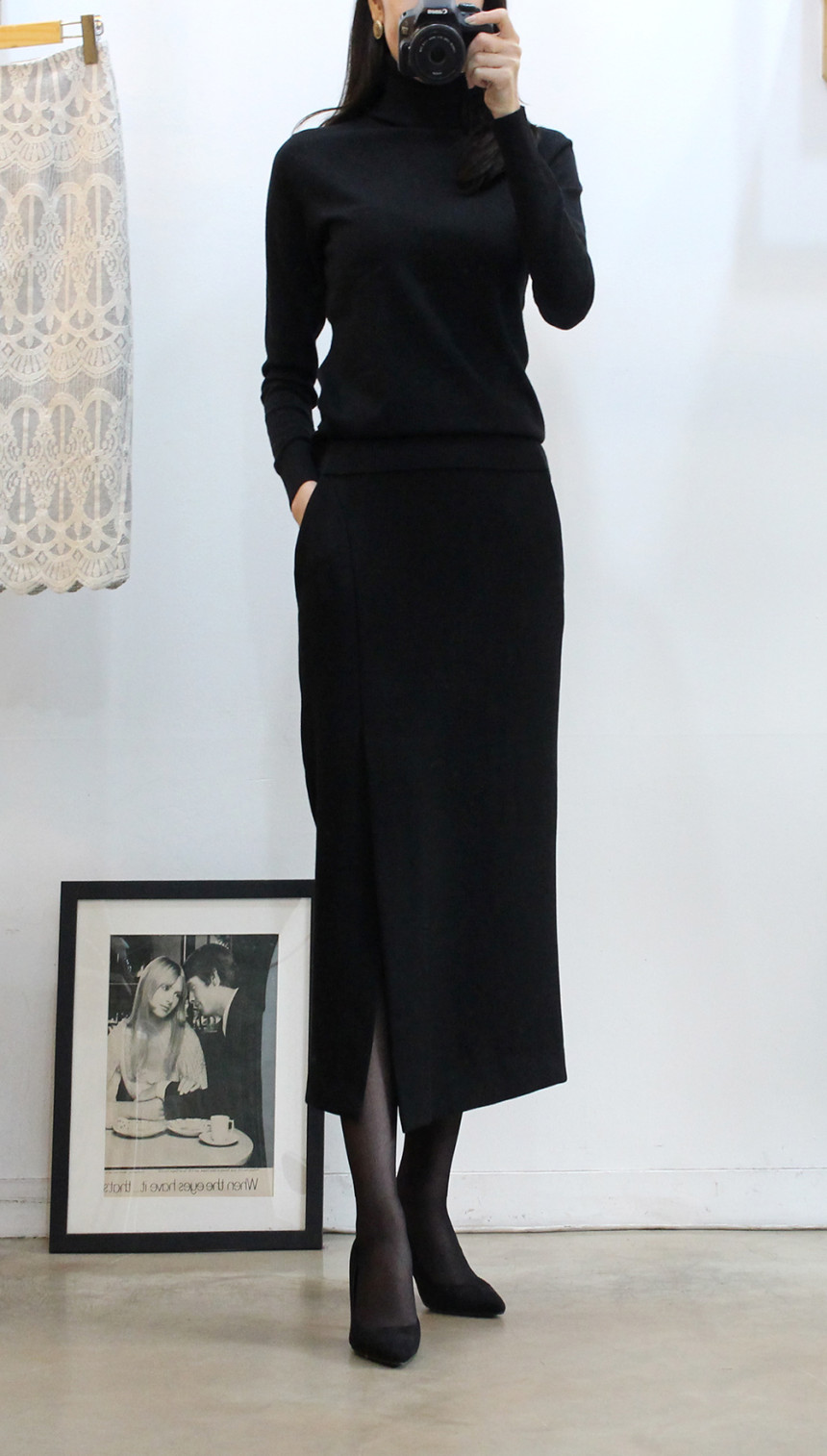 Banding h line long skirts skirts skirts skirts sk