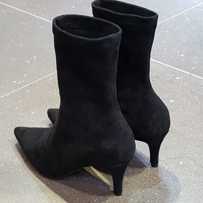 Suede Socks Span Angle Boots Shoes Ankle Hill Wome