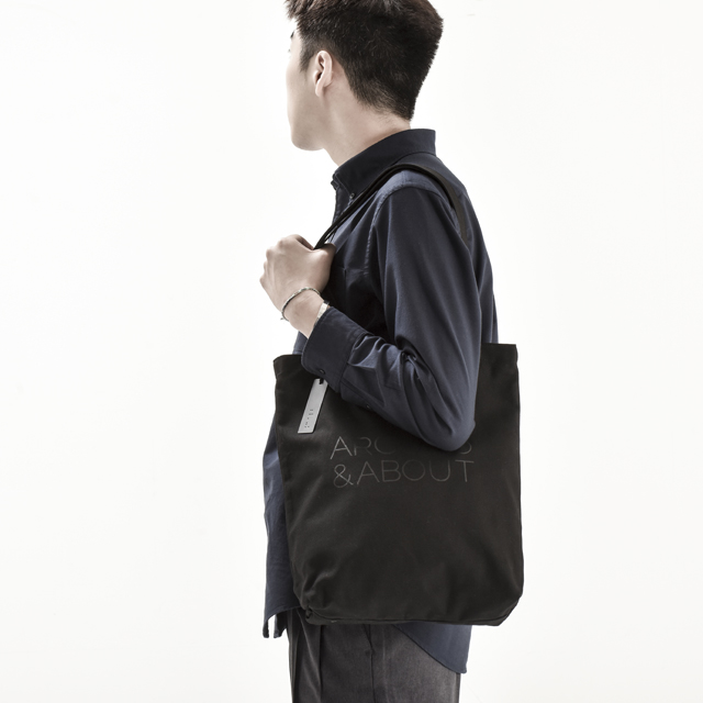 TOTE ECO SHOPPING TRAVEL Black Eco-back BLACK Proj