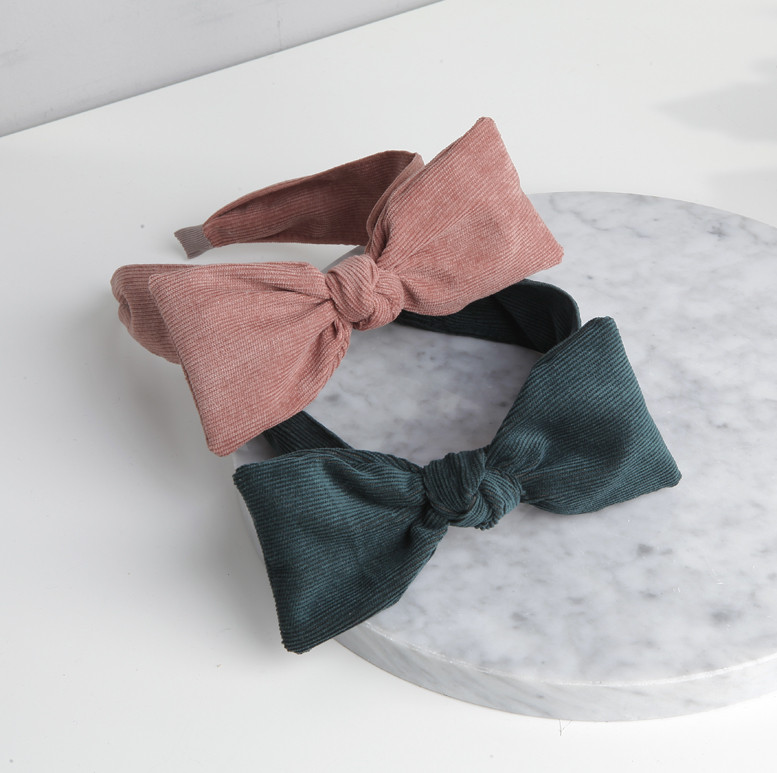 Hair Accessories Corduroy Ribbon Hair Band
