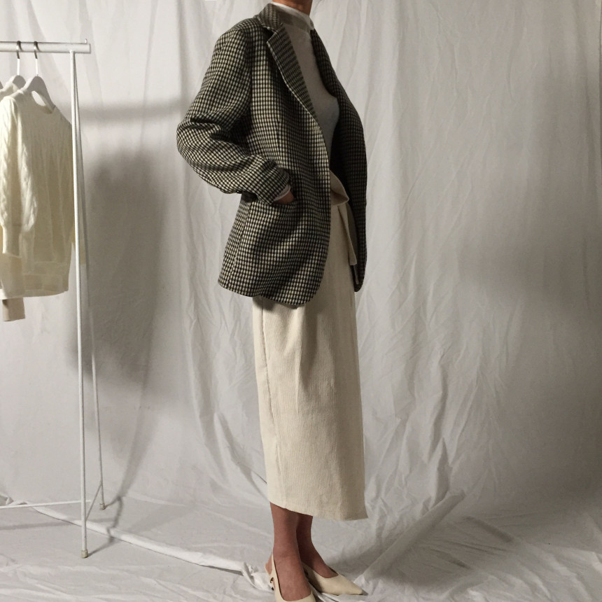 Kanne Unique strap Golden slit Long skirt Normal m