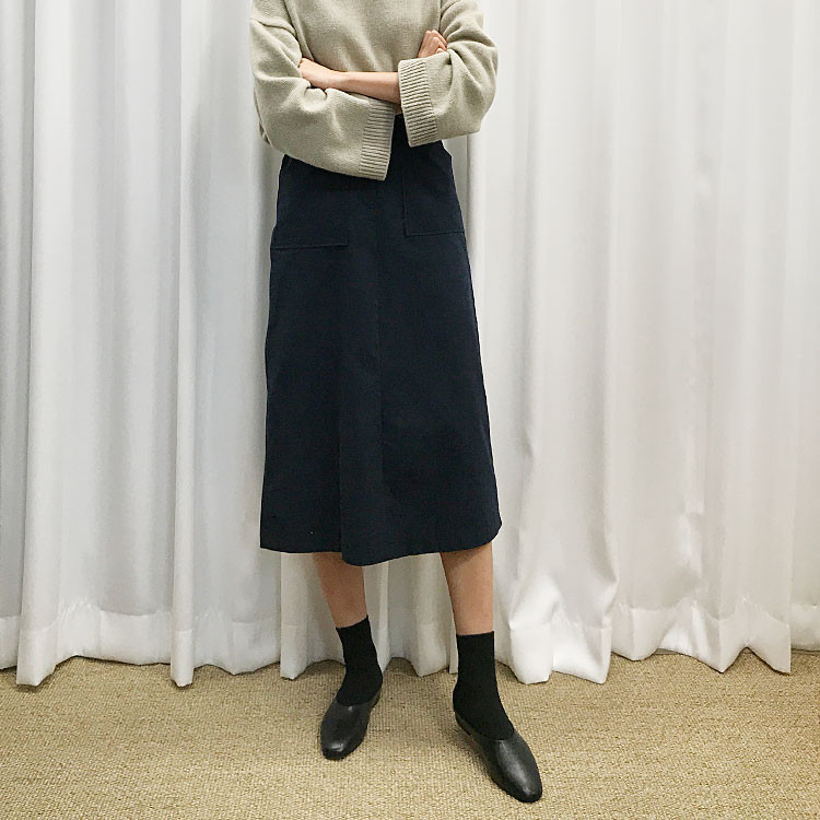 Cotton Long Skirt A-Line Skirt Women Women Daily L