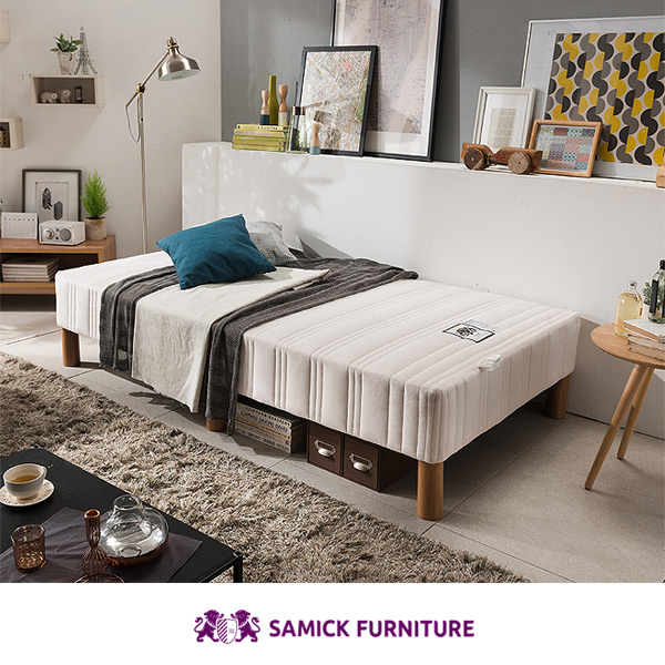 [삼익가구]프렌즈 일체형 독립스프링 슈퍼싱글 소파베드