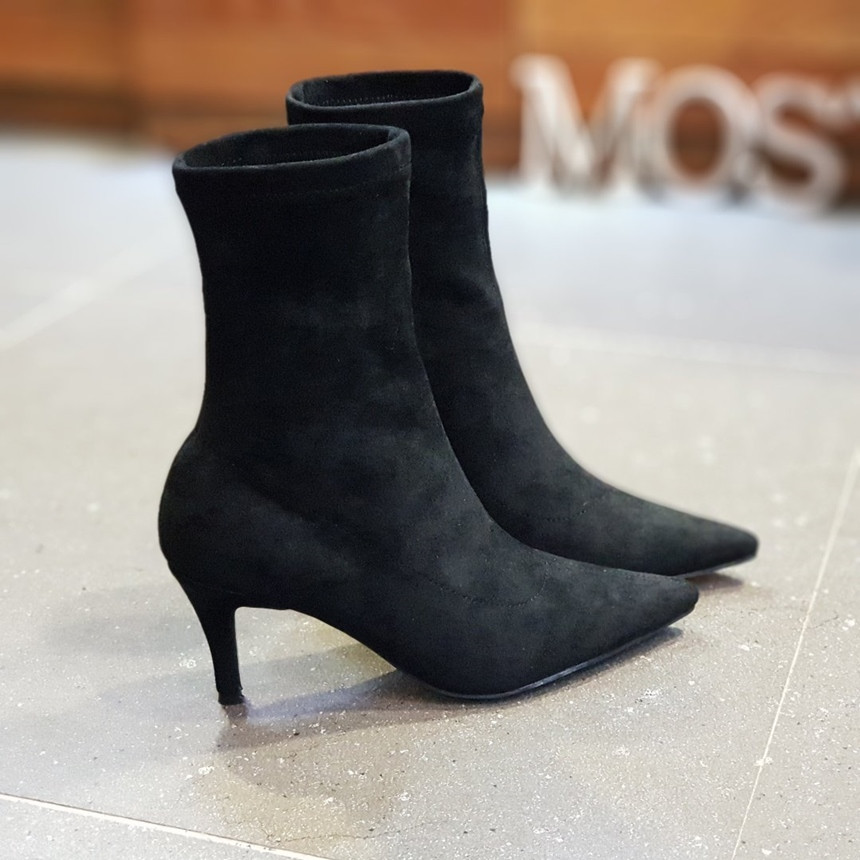 Suede Socks Span Angle Boots Shoes Ankle Hill Wome