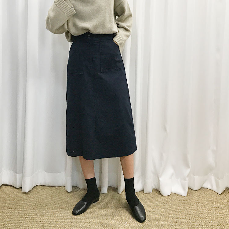 Cotton Long Skirt A-Line Skirt Women Women Daily L