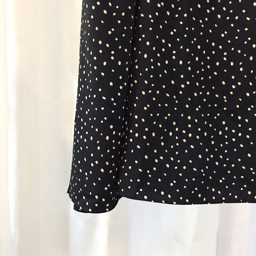 Dot Long skirt polka dot skirt unfurled Mermaid fl
