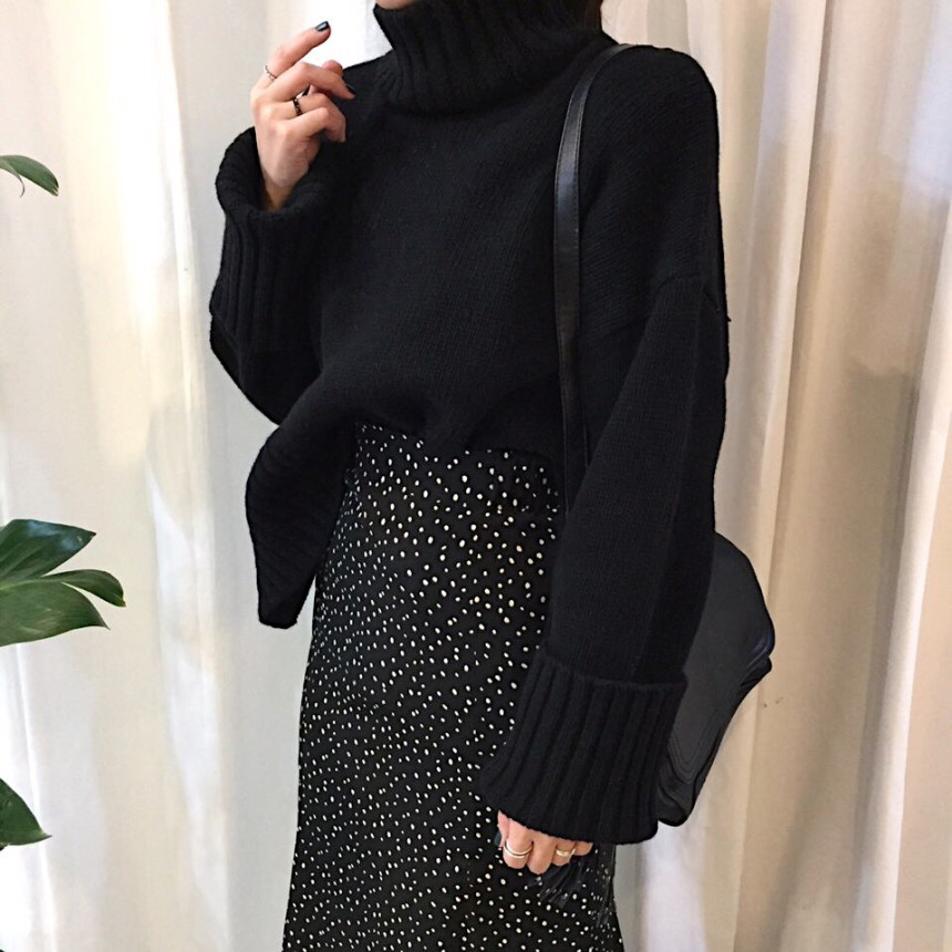 Dot Long skirt polka dot skirt unfurled Mermaid fl