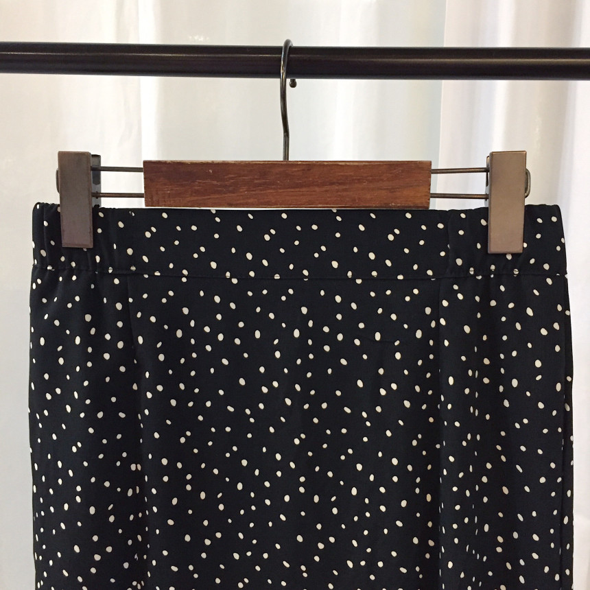Dot Long skirt polka dot skirt unfurled Mermaid fl