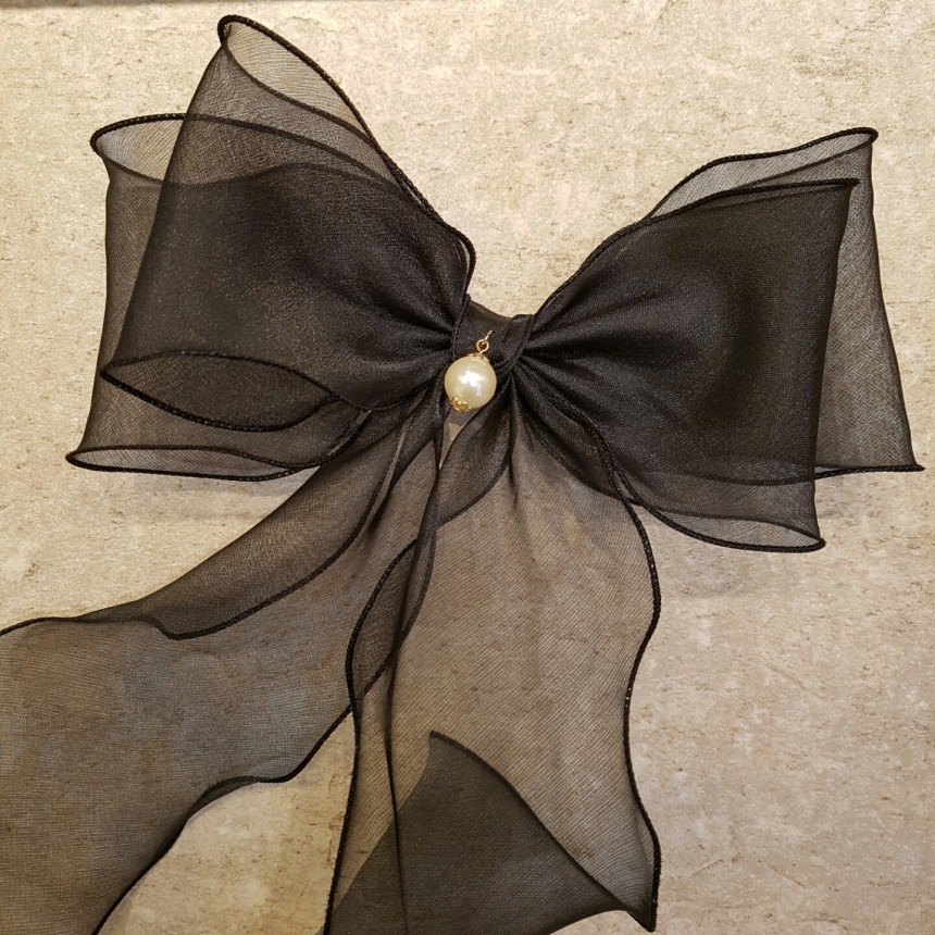 Hair Accessories The center pearl of the fabric Cr