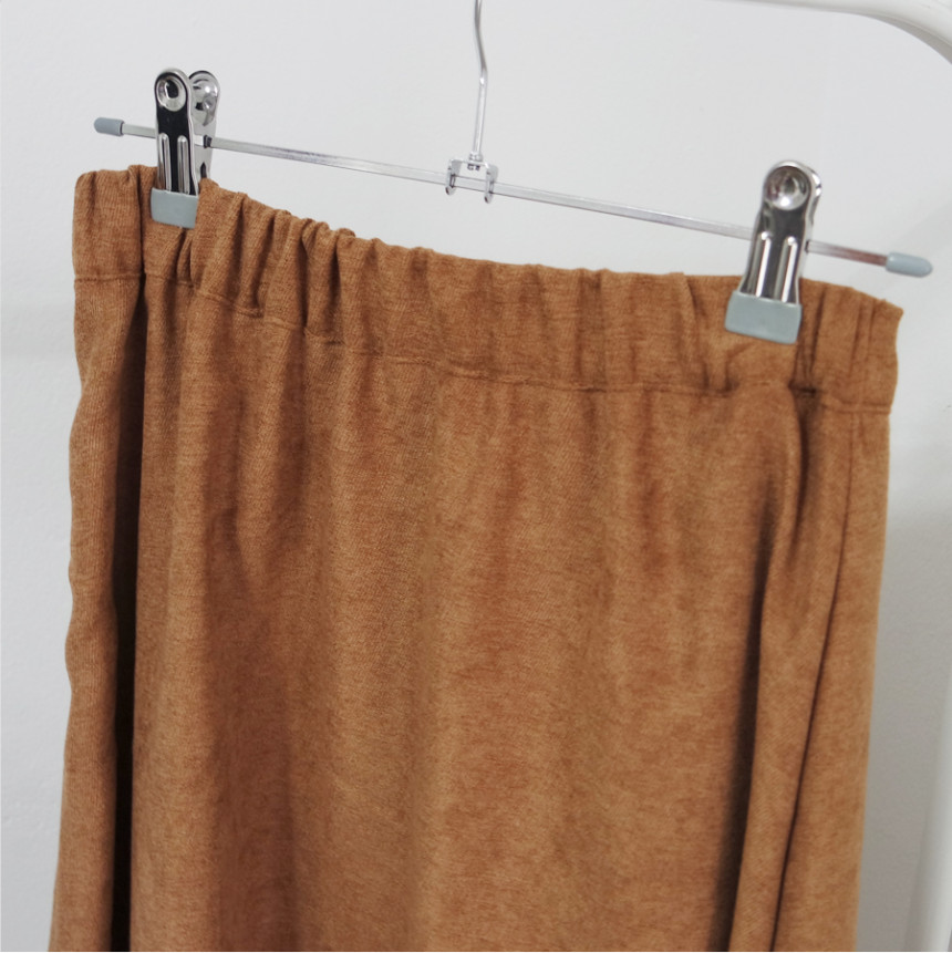 Women's A-Line Suede Banding Flare Dontel Skirt