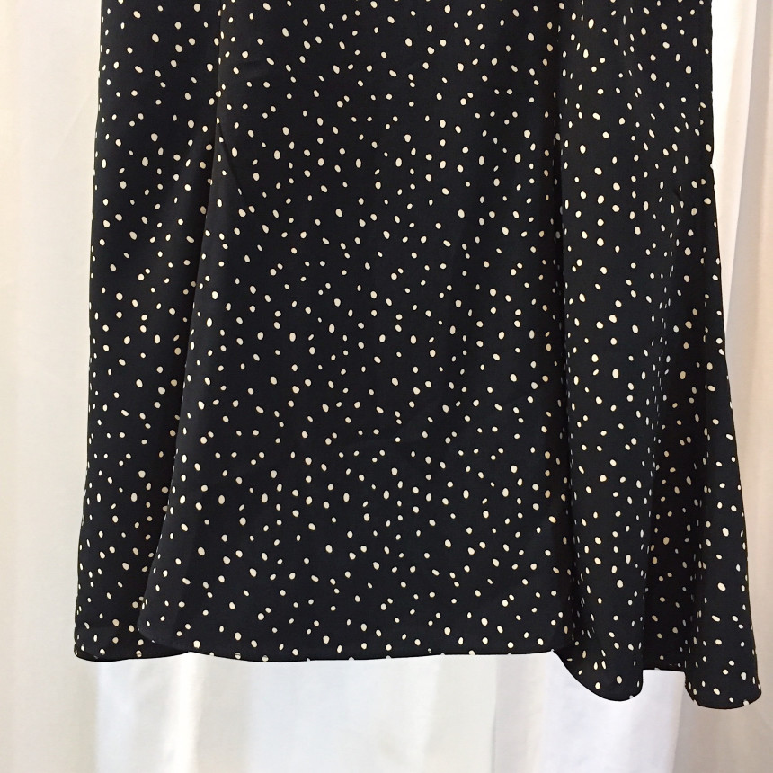 Dot Long skirt polka dot skirt unfurled Mermaid fl