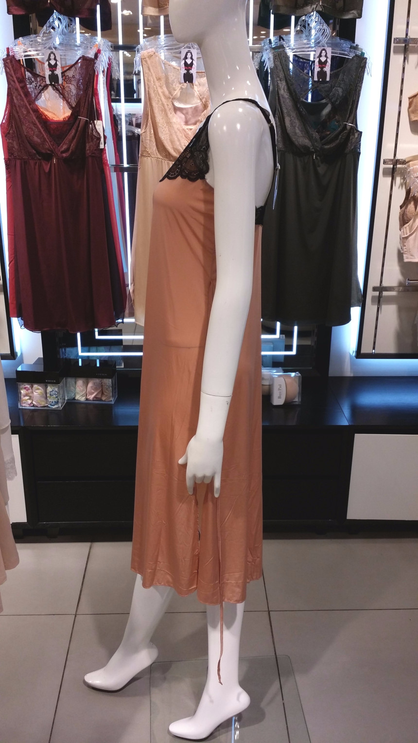 AK PLAZA Vivienne Two-tone women full slip FS862A 