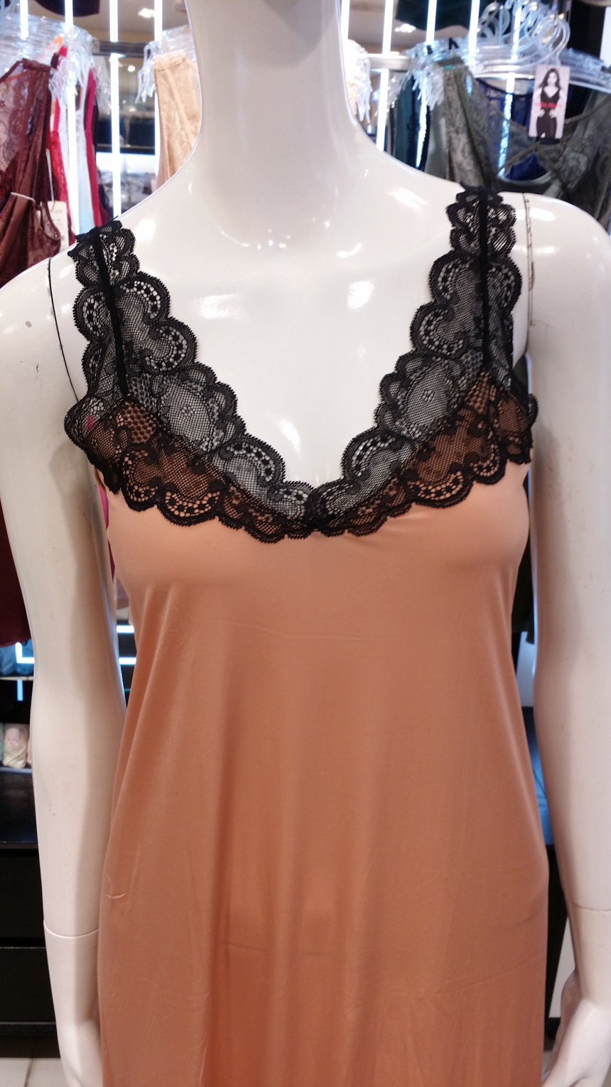 AK PLAZA Vivienne Two-tone women full slip FS862A 