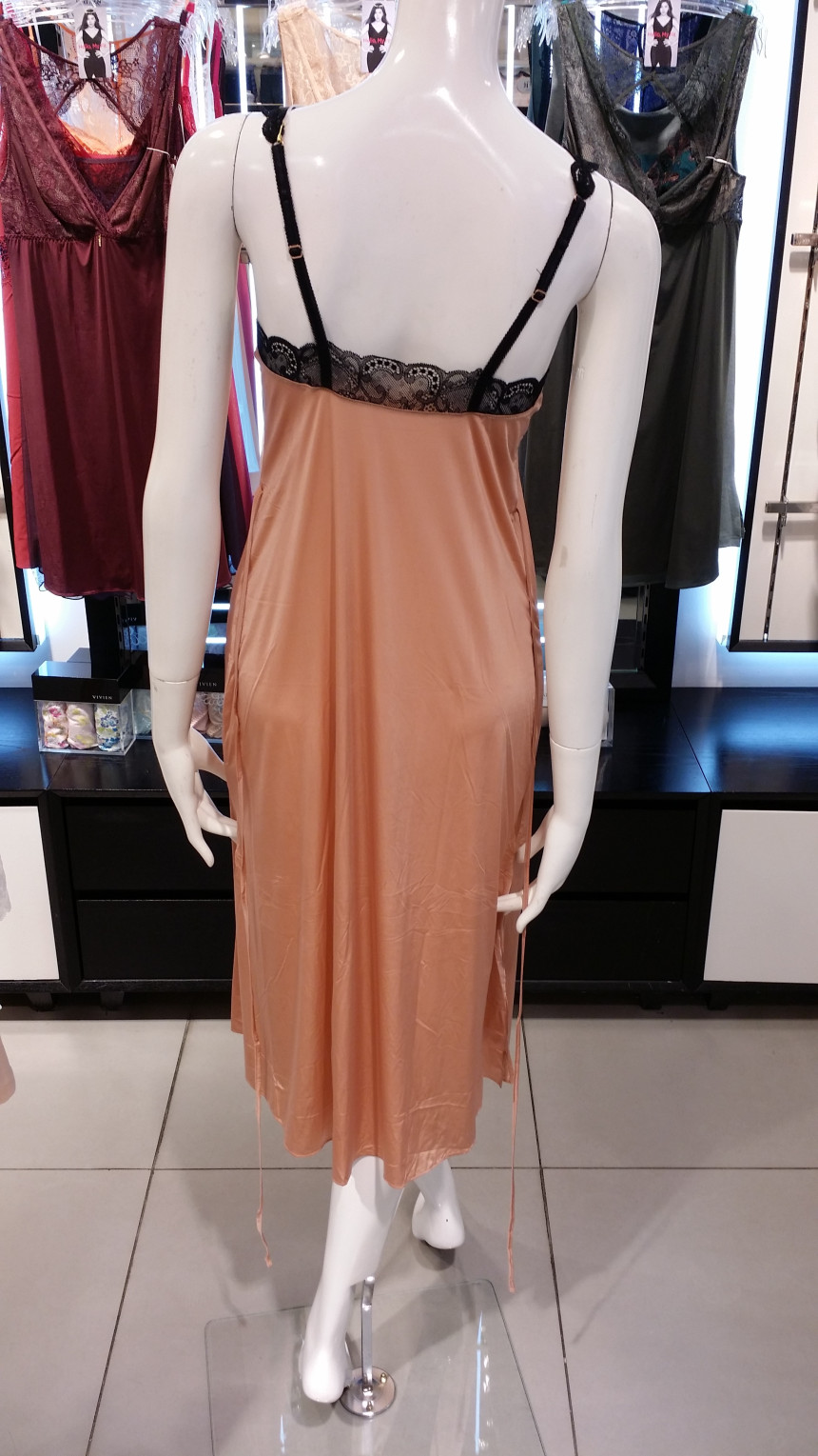 AK PLAZA Vivienne Two-tone women full slip FS862A 