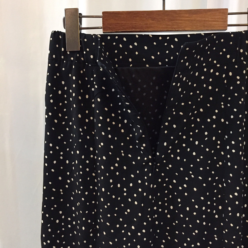 Dot Long skirt polka dot skirt unfurled Mermaid fl