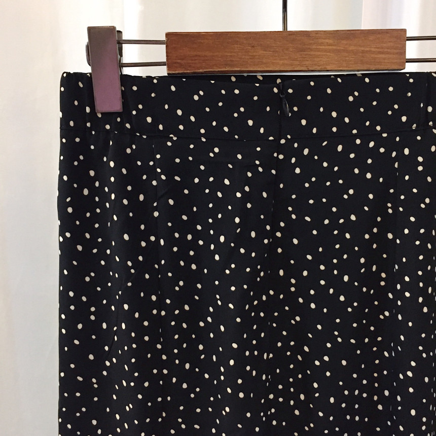 Dot Long skirt polka dot skirt unfurled Mermaid fl