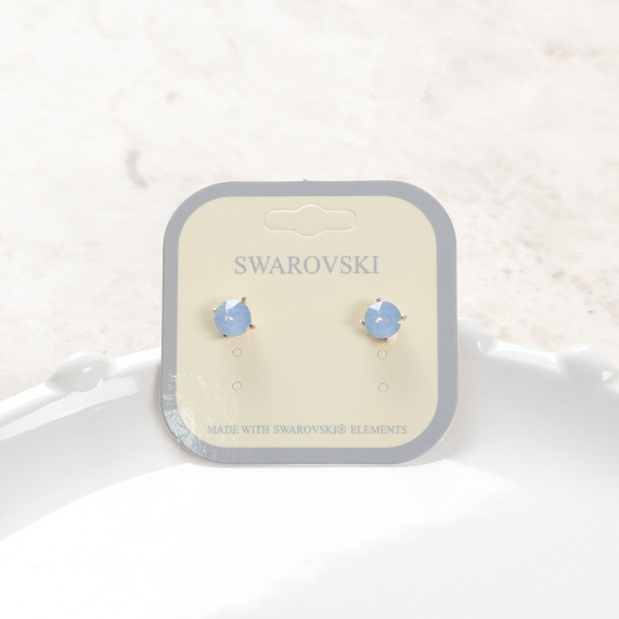 Swarovski Cubic simple earrings Daily glitter Swar