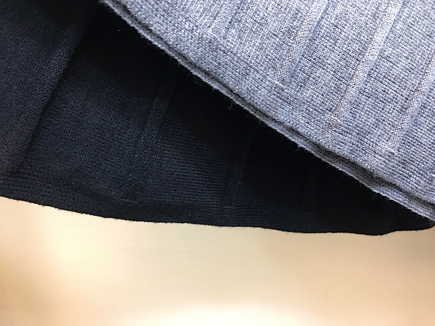 Simple knit long skirt a line Goliath Flare Bendin