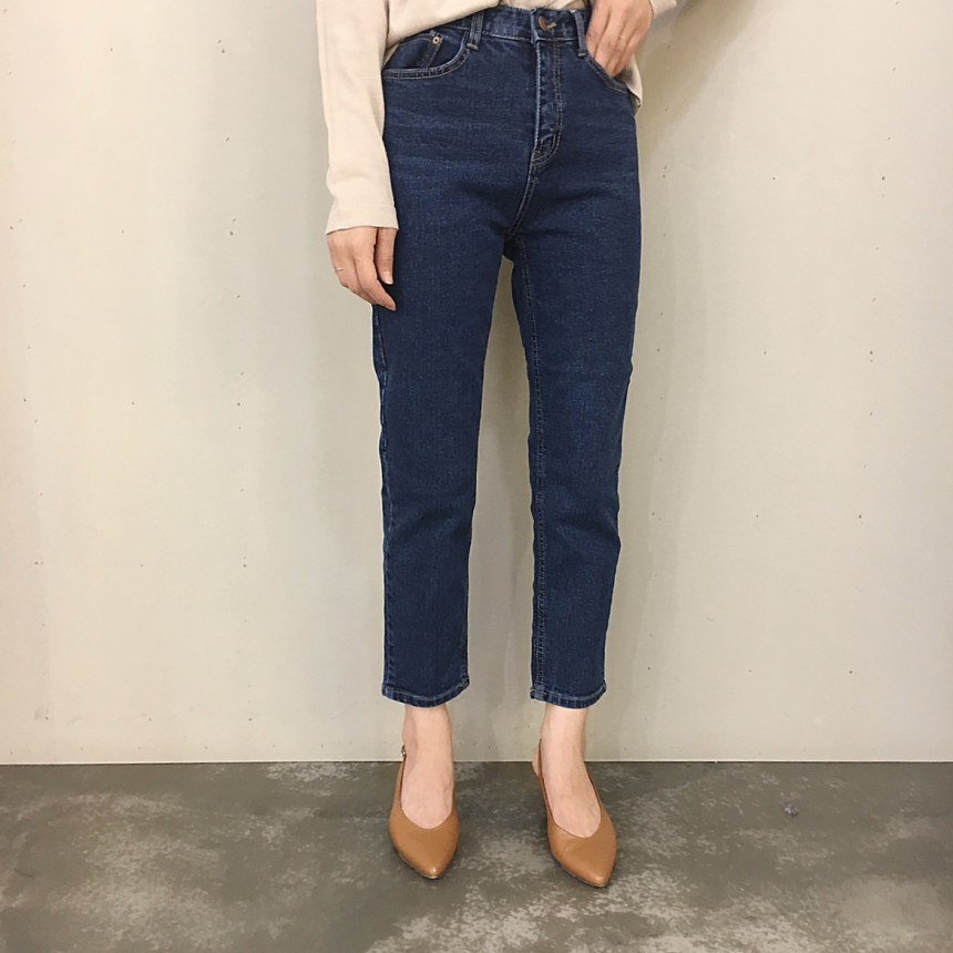 Korea Jeans Pants Slim Exhaust Denim Pants sml