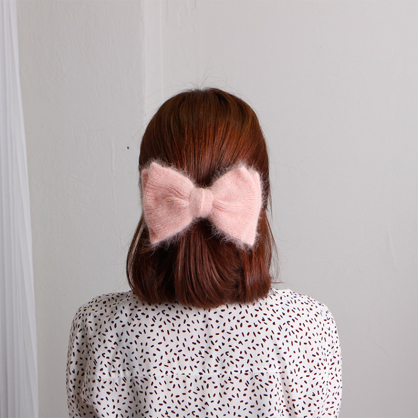 Hair Accessories Angora Ribbon Hairpin A luxurious