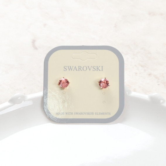 Swarovski Cubic simple earrings Daily glitter Swar