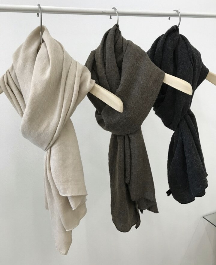 Soul muffler 3color 30s women's woolly shawl kn