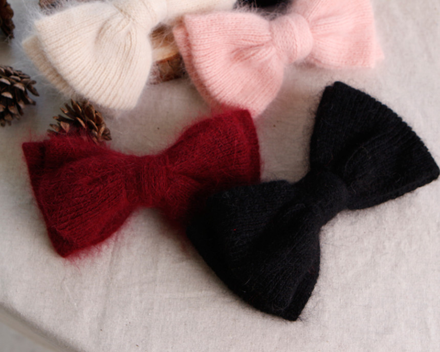 Hair Accessories Angora Ribbon Hairpin A luxurious