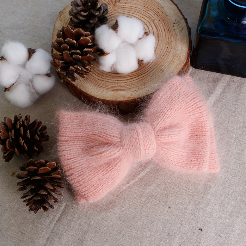 Hair Accessories Angora Ribbon Hairpin A luxurious