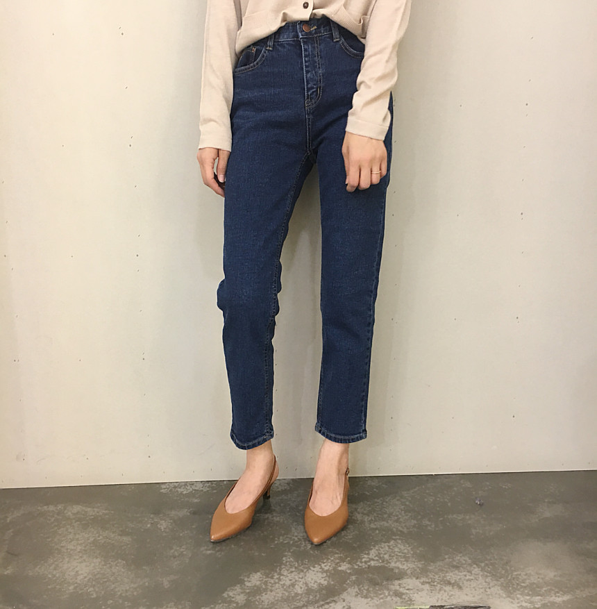 Korea Jeans Pants Slim Exhaust Denim Pants sml