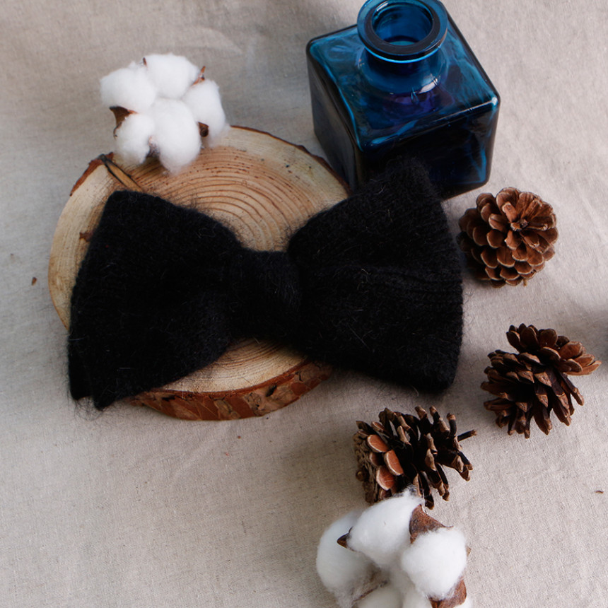 Hair Accessories Angora Ribbon Hairpin A luxurious