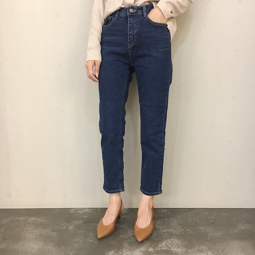 Korea Jeans Pants Slim Exhaust Denim Pants sml