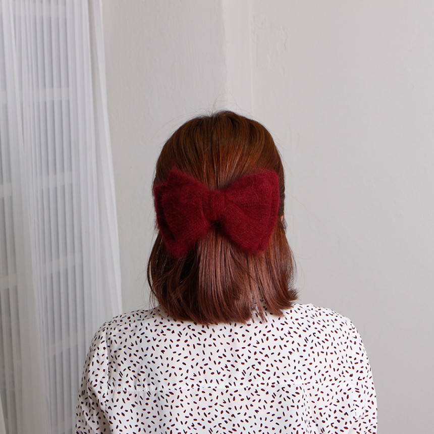 Hair Accessories Angora Ribbon Hairpin A luxurious